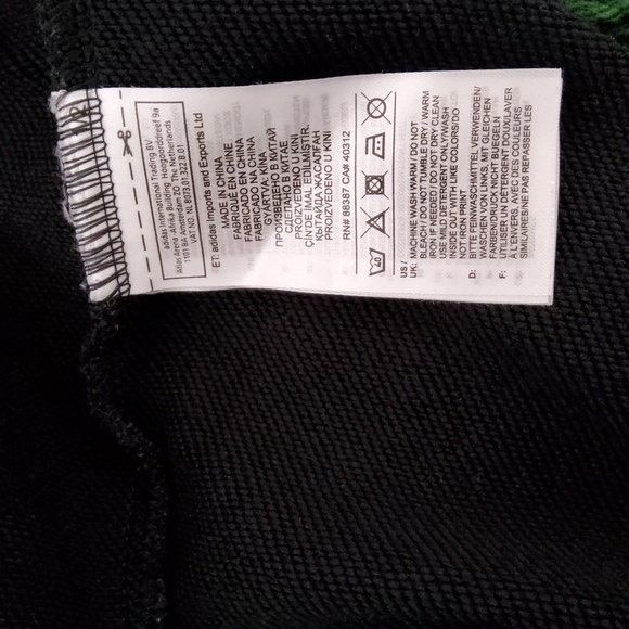 Adidas black long sleeves boy's sweat shirt Size M - Picture 7 of 7